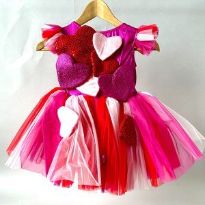 Wishcraft hearts dress - size 6